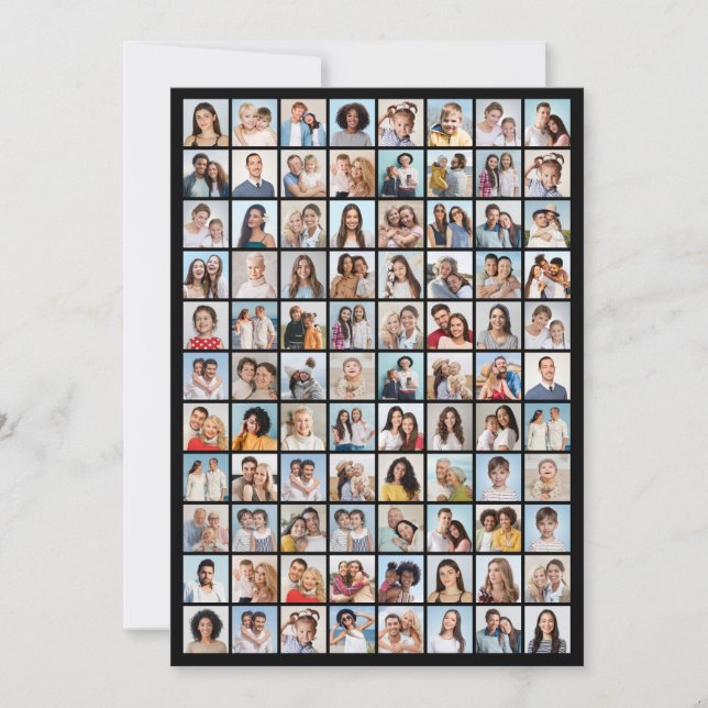 Create Your Own 88 Photo Collage Greeting Card (Front)