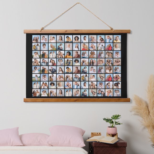 Create Your Own 88 Photo Collage Hanging Tapestry (Bedroom)