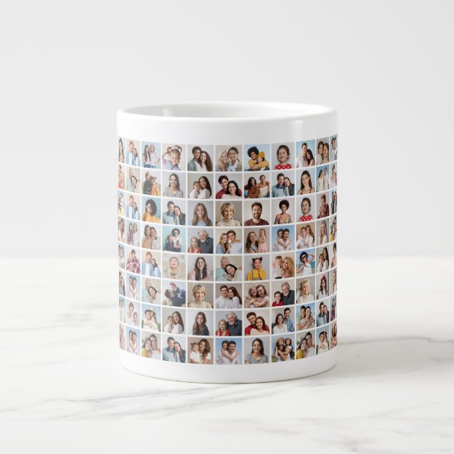 Create Your Own 88 Photo Collage  Large Coffee Mug (Front)