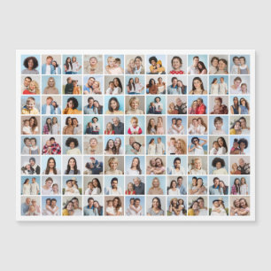 Create Your Own 88 Photo Collage Magnetic Card