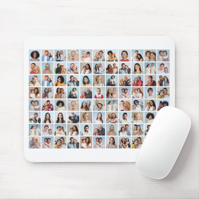 Create Your Own 88 Photo Collage Mouse Mat (With Mouse)
