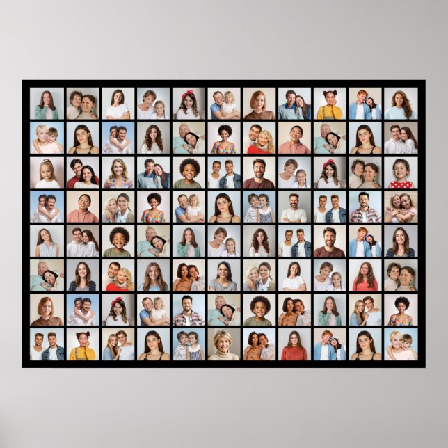 Create Your Own 88 Photo Collage Poster (Front)