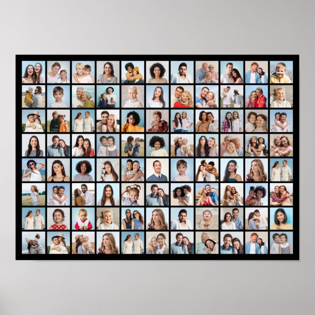 Create Your Own 88 Photo Collage Poster (Front)