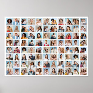Create Your Own 88 Photo Collage Poster