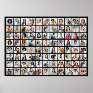 Create Your Own 88 Photo Collage Poster