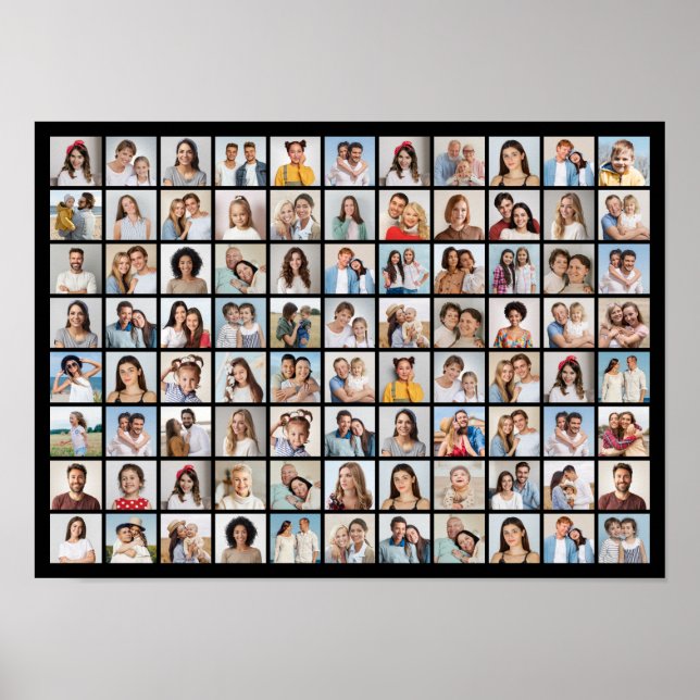 Create Your Own 88 Photo Collage Poster (Front)