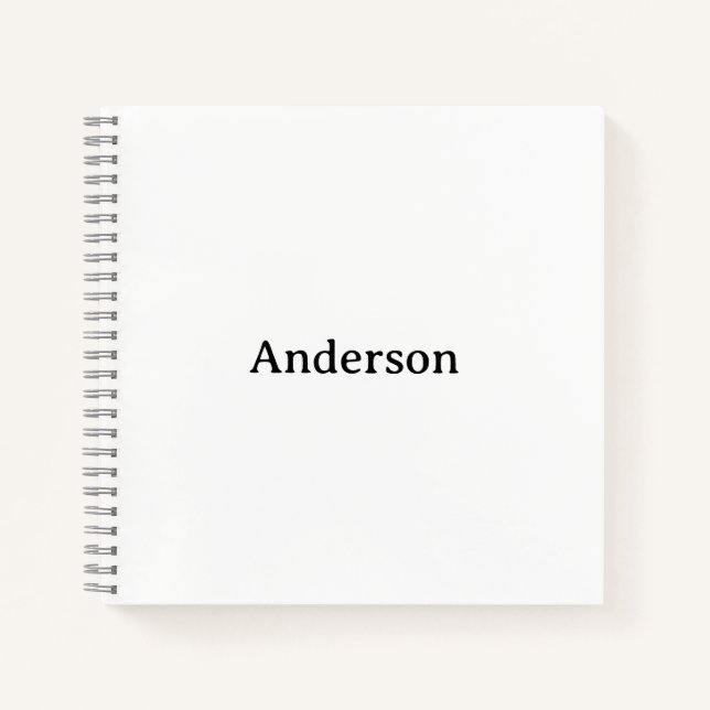 Create Your Own 8.5"x8.5" Spiral Notebook (Front)