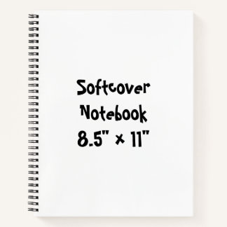 Create Your Own 8.5" x 11" Softcover Notebook