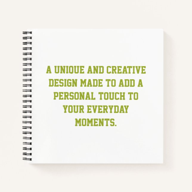Create Your Own 8.5" x 8.5" Hardcover Notebook (Front)