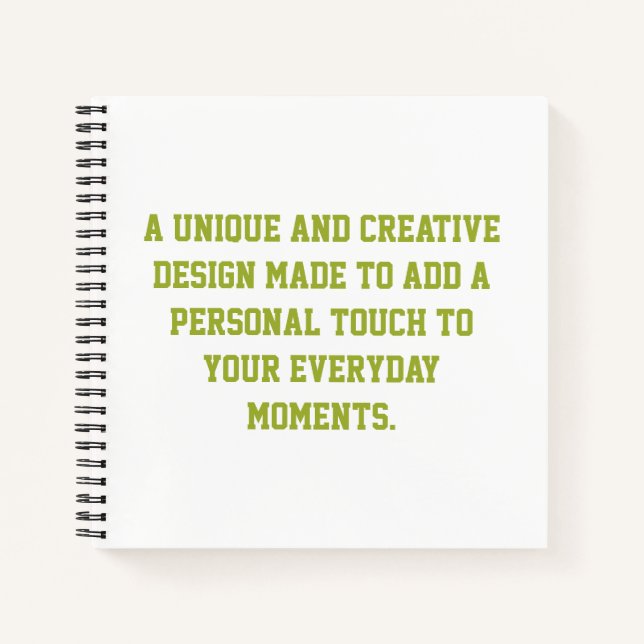 Create Your Own 8.5" x 8.5" Softcover Notebook (Front)