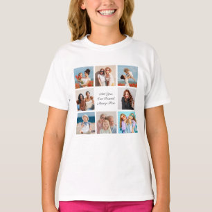Create Your Own 8 Photo Collage Add Your Greeting T-Shirt
