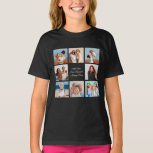 Create Your Own 8 Photo Collage Add Your Greeting T-Shirt