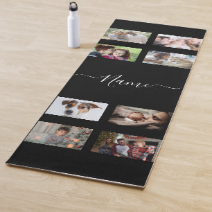 Create Your Own 8 Photo Collage And Name Yoga Mat