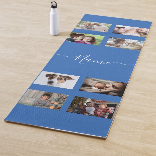 Create Your Own 8 Photo Collage And Name Yoga Mat (In Situ)