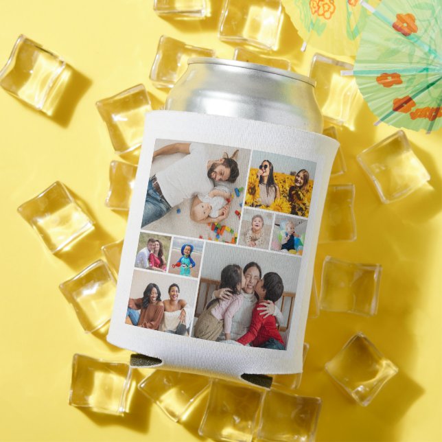 Create Your Own 8 Photo Collage Can Cooler (In Situ Summer)