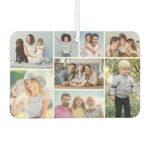 Create Your Own 8 Photo Collage Car Air Freshener