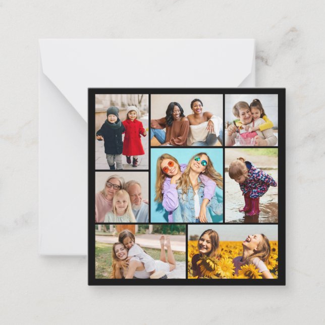 Create Your Own 8 Photo Collage Card (Front)