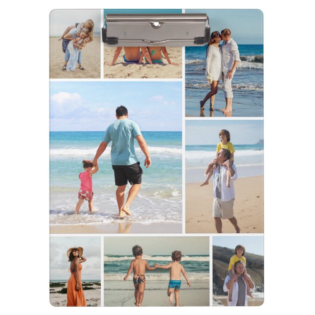 Create Your Own 8 Photo Collage Clipboard (Front)