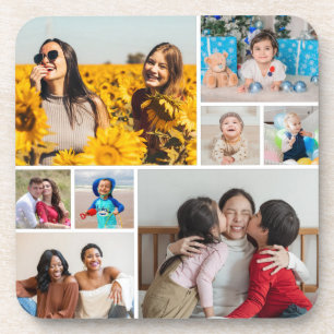 Create Your Own 8 Photo Collage Coaster