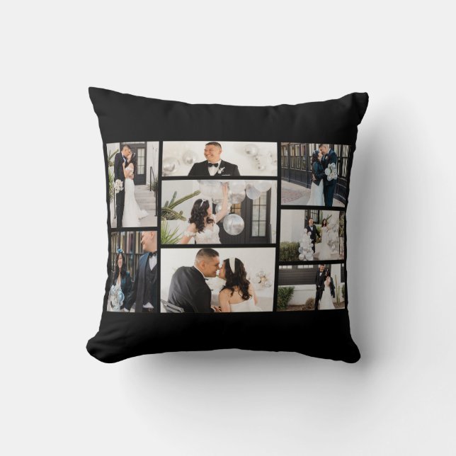 Create Your Own 8 Photo Collage Cushion (Front)