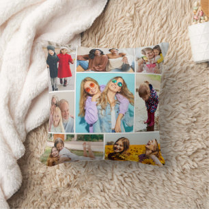 Create Your Own 8 Photo Collage Cushion