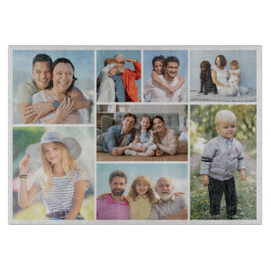 Create Your Own 8 Photo Collage Cutting Board