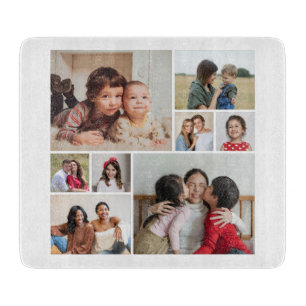 Create Your Own 8 Photo Collage Cutting Board