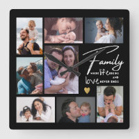 Create Your Own 8 Photo Collage Family Quote