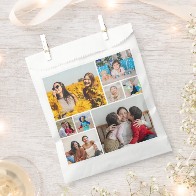 Create Your Own 8 Photo Collage Favour Bags (Clipped)