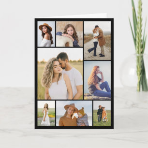 Create Your Own 8 Photo Collage Folded  Note Card