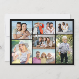 Create Your Own 8 Photo Collage Greeting Card