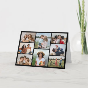 Create Your Own 8 Photo Collage Greeting Card