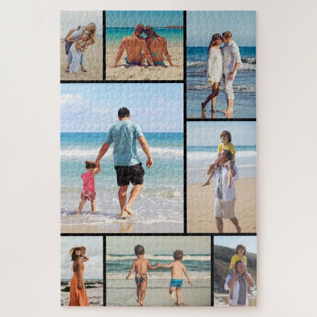 Create Your Own 8 Photo Collage Jigsaw Puzzle (Vertical)