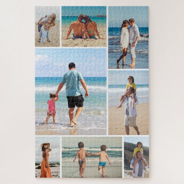 Create Your Own 8 Photo Collage Jigsaw Puzzle (Vertical)