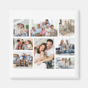 Create Your Own 8 Photo Collage Magnet