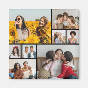 Create Your Own 8 Photo Collage Magnet