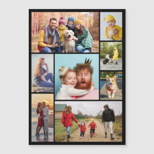 Create Your Own 8 Photo Collage Magnetic Card