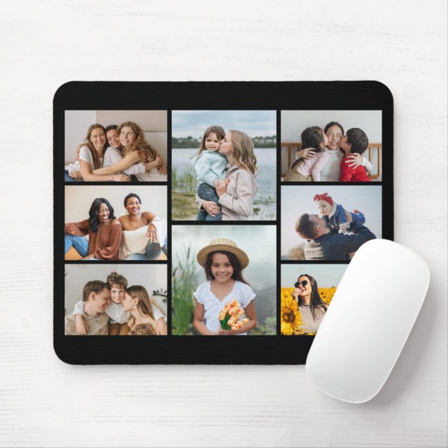 Create Your Own 8 Photo Collage Mouse Mat (With Mouse)