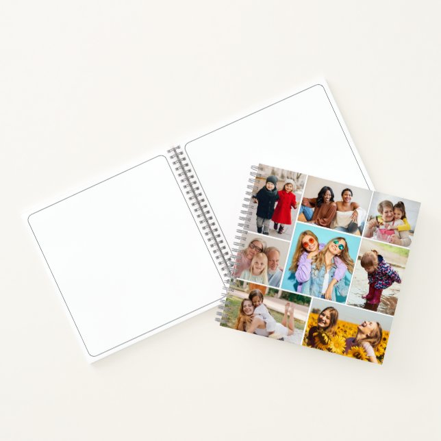 Create Your Own 8 Photo Collage Notebook (Inside)