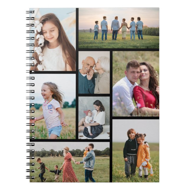 Create Your Own 8 Photo Collage Notebook (Front)