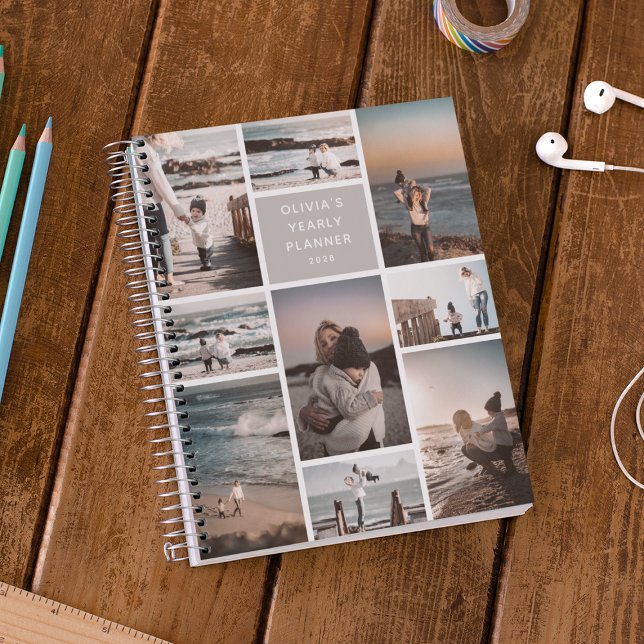 Create Your Own 8 Photo Collage Personalised Year Planner (Creator Uploaded)