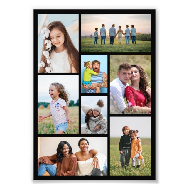 Create Your Own 8 Photo Collage Photo Enlargement (Front)