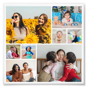 Create Your Own 8 Photo Collage Photo Enlargement  Print