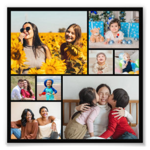 Create Your Own 8 Photo Collage Photo Enlargement  Print