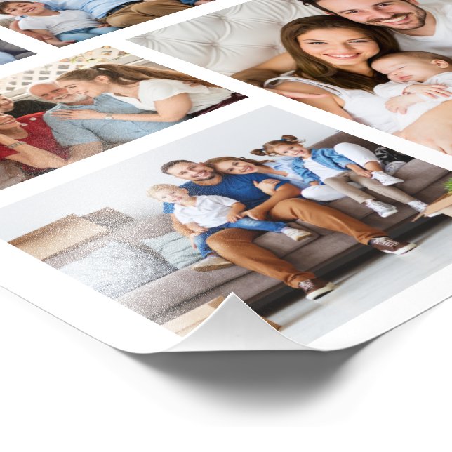 Create Your Own 8 Photo Collage Photo Enlargement Print (Corner)