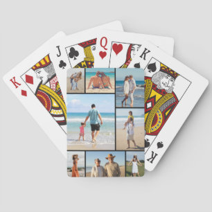 Create Your Own 8 Photo Collage Playing Cards