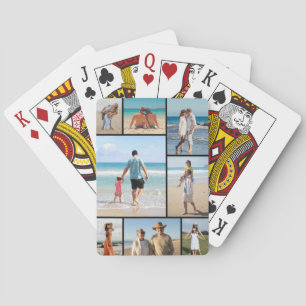 Create Your Own 8 Photo Collage Playing Cards