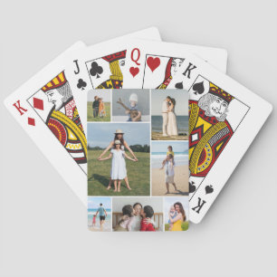 Create Your Own 8 Photo Collage Playing Cards