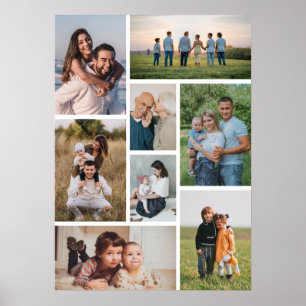 Create Your Own 8 Photo Collage Poster