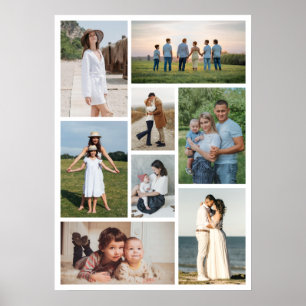 Create Your Own 8 Photo Collage Poster
